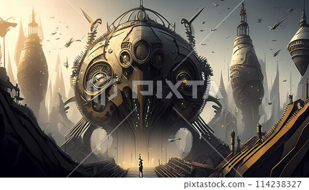 某個星球上生活著一個未知怪物的世界。 某個星球上生活著一個未知怪物的世界。 114238327