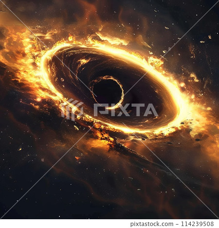 Event horizon of a black hole in space 114239508