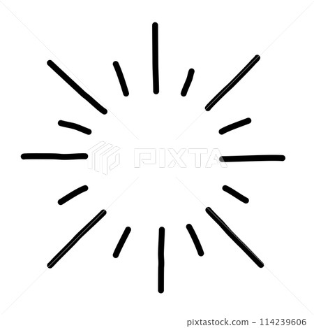 sun. hand drawn doodle line icon. sun. hand drawn doodle line icon. 114239606