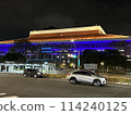 Illuminated Taipei Main Station in Taiwan 114240125