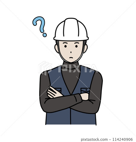 木匠和土方男子思考和思考的插圖 114240906