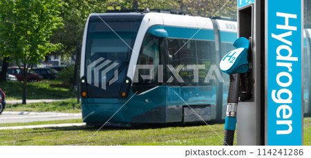 A hydrogen fuel cell tram concept 114241286
