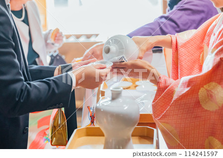 Blessings and sacred sake 114241597