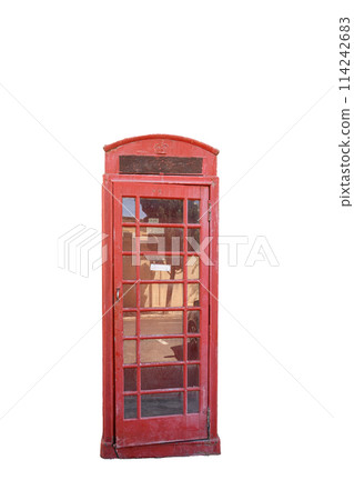 Old Telephone booth in Valletta, Malta. 114242683