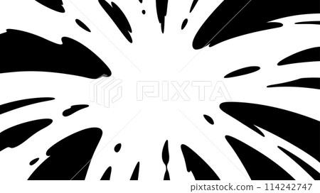 Explosion effect illustration_silhouette_16:9 114242747