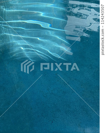 Swimming pool with blue water. Abstract background and texture Swimming pool with blue water. Abstract background and texture 114243507