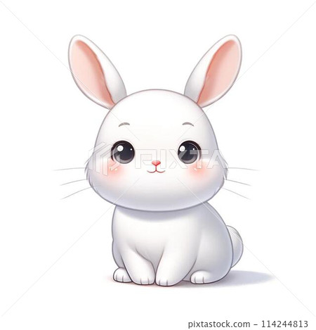 Illustration of a rabbit sitting Illustration of a rabbit sitting 114244813