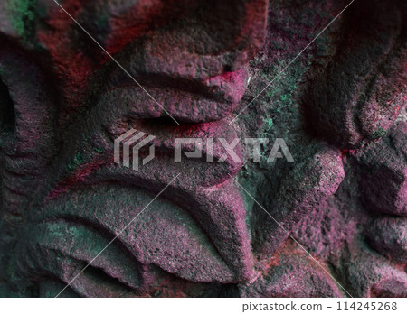 Stone ornament texture, cracks on the old stone background Stone ornament texture, cracks on the old stone background 114245268