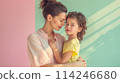 Tender Moment Between Mother and Child in Soft Pastel Tones, ai-generated item 114246680