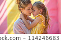 Tender Mother-Daughter Embrace Captured in Warm Sunlight, ai-generated item 114246683