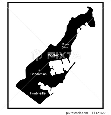 Monaco map ikon 114246882