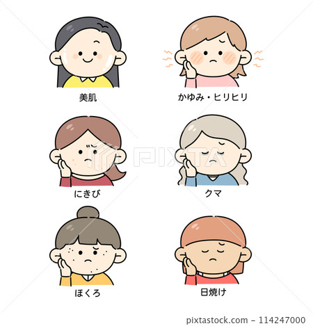 皮膚問題女性插畫集 皮膚問題女性插畫集 114247000