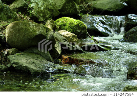 Stream water flow Stream water flow 114247594
