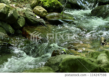 Stream water flow 114247598