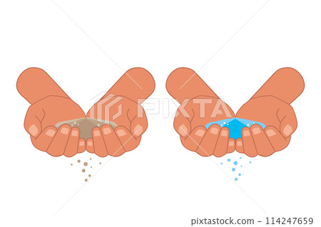 Water sanitation illustration 114247659