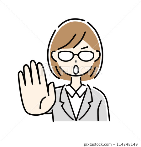 stop! business woman stop! business woman 114248149