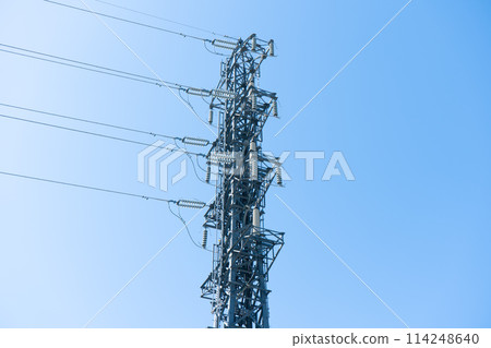 輸電線路塔的終止點/末端（左側） 114248640