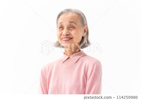 Senior woman portrait Senior woman portrait 114250980