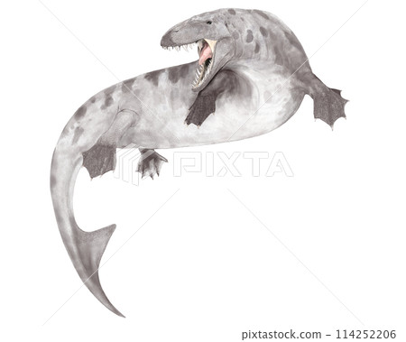 Dakosaurus - Biting lizard - Small for a marine reptile, but looks just like a Tyrannosaurus 114252206