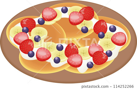 水果奶油煎餅 114252266