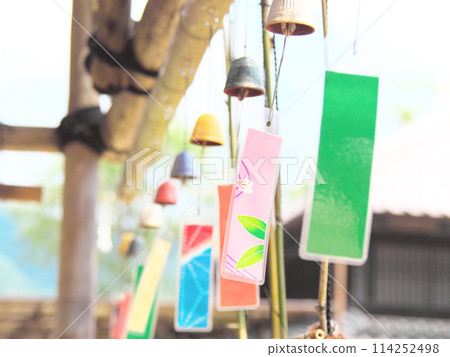 A string of summer wind chimes A string of summer wind chimes 114252498