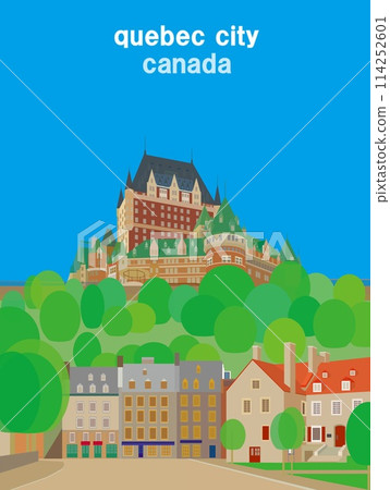 Quebec City, Canada, Chateau Frontenac, Spring scenery Quebec City, Canada, Chateau Frontenac, Spring scenery 114252601