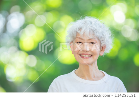 清新綠色女灰髮清新綠色 114253151