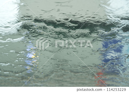 Car wash machine image | Photographing the windshield from inside the company 114253229