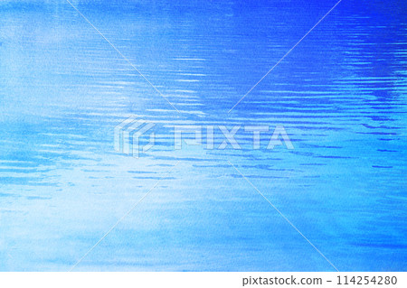 Shining water surface, blue textured watercolor background Shining water surface, blue textured watercolor background 114254280