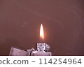 Flame of a lighter 114254964