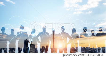 全球人力資源和網路橫幅和廣告的水平視覺效果 114255031