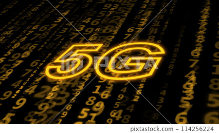 5G on digital background. Internet technology concept. 114256224
