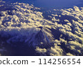 Aerial view of Mt. Fuji in autumn 114256554