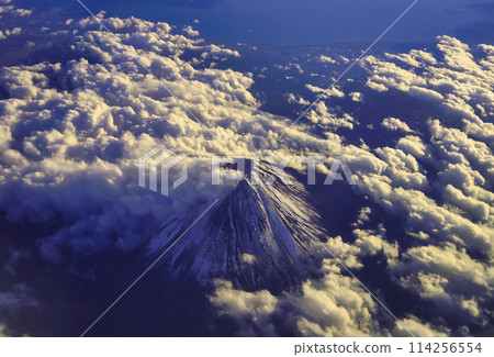 Aerial view of Mt. Fuji in autumn Aerial view of Mt. Fuji in autumn 114256554
