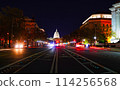 The US Capitol building illuminated at night 114256568