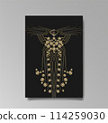 Art Nuevo luxury template flowers and city lights a Modern 114259030