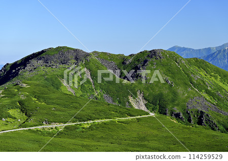 從Norikura山，山的早晨視圖 114259529