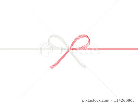 水木蝴蝶結紅色和白色 水木蝴蝶結紅色和白色 114260903