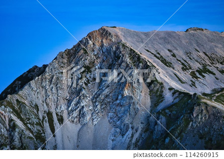 Mount Shakushi, one of the Hakuba Sanzan mountains in the Northern Alps 114260915
