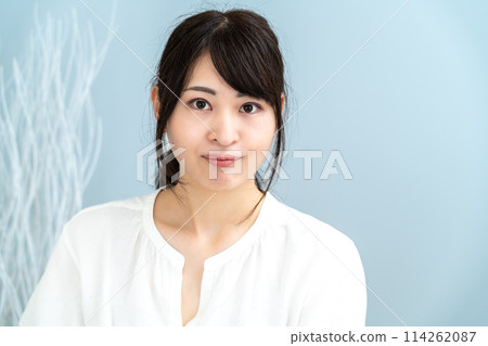 A woman relaxing at home A woman relaxing at home 114262087