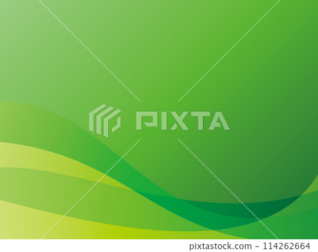 具有重疊漸變曲線的抽象背景圖（綠色） 114262664