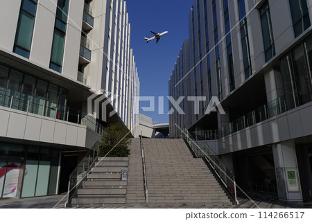 Haneda Innovation City and Airplane 114266517