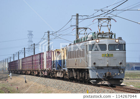 Shirayuki Line, Sasaki-Nishi-Shibata, JR Freight, EF81-303 (Moji) 114267044