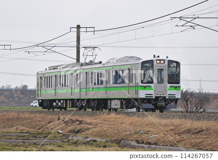 白神線 佐佐木西芝田 JR 東日本 E127 系列 V10 編組（新潟） 114267057