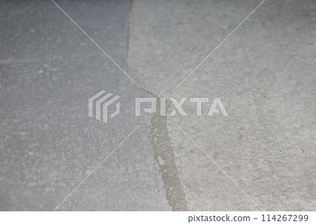 Concrete floor surface (metal trowel finish) 114267299