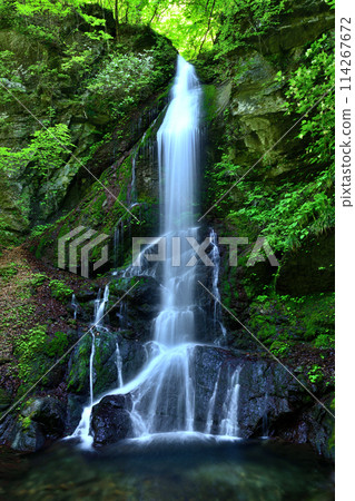 Tsurushun Falls, flowing through Shiobara Onsen, Nasushiobara City, Tochigi Prefecture Tsurushun Falls, flowing through Shiobara Onsen, Nasushiobara City, Tochigi Prefecture 114267672