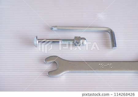 Simple spanner and screw 114268426