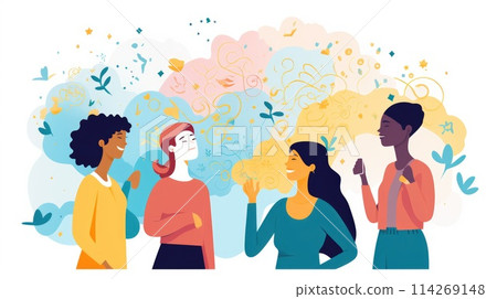 Positive affirmations cartoon illustration -...-插圖素材 [114269148] - PIXTA圖庫