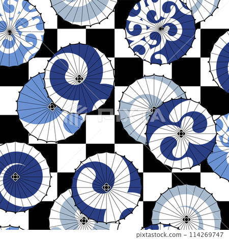 使用簡單的雨傘的現代日本圖案, 使用簡單的雨傘的現代日本圖案, 114269747