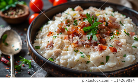 Slovak national dish Bryndzove halusky 114269884